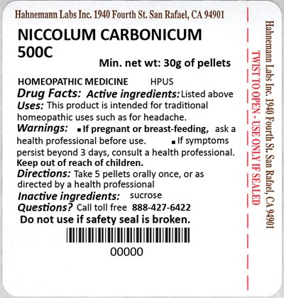 Niccolum Carbonicum 500C 30g.jpg Niccolum Carbonicum 500C 30g - Niccolum Carbonicum 500C 30g